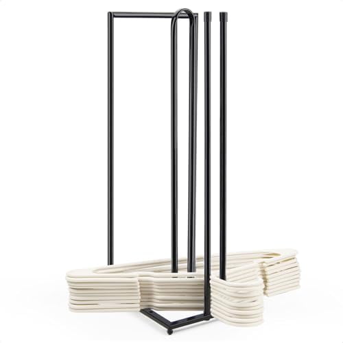 Hanger Stacker,Metal Hanger Storage Organizer Hold up to 60 Velvet Hangers,Space Saver Clothes Hanger Holder for Closet and Laundry,Black