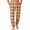 Orange, variant on Wutalume Men's Drawstring Pocket Cuffed Casual Pants with Checkered Print, Comfortable Home Sleep Pants for Everyday Wear and Relaxation,Army Green L