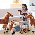 thumbnail image 3 of BESTSKY Horse Toys,30cm Realistic Pony Horse Stuff,Soft Fill Safe and Odorless Horses Toys for Girls,Style1, 3 of 4