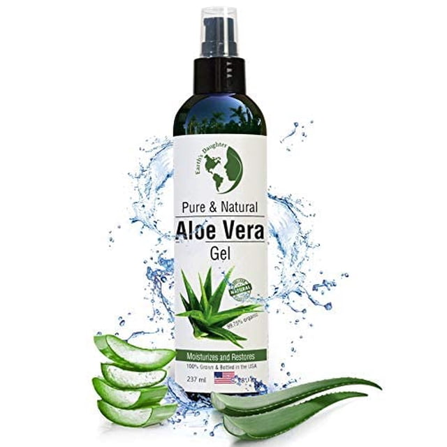 Gel de aloe vera Earth's Daughter orgánico, 240 ml, prensado en frío