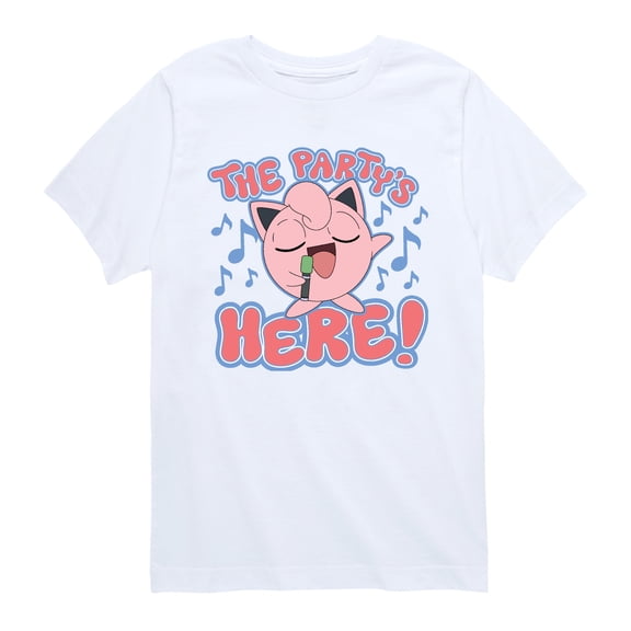 Pokémon - Party's Here - Youth Boys Short Sleeve Graphic T-Shirt