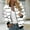 White(New), variant on PNTUTB Women's Fashion Casual Striped Print Zipper Long Sleeve Jacket with Pockets