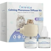 Hasako  Cat Pheromones Calming Diffuser, 2 in 1 Cat Calming Starter Kit (Diffuser Head + 48mL Vial), Effectively Relieve Anxiety Stress Cat Calming Diffuser, Cat Pheromones for Cat Anxiety