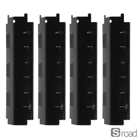 4-Pack Stainless Steel Heat Plates, Replacement Burner Covers & Grill Shields For Gas Barbecue Grill, Fits Models Like 463230710, 463320109, 463320110