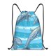 thumbnail image 1 of Fotbe Dolphin Bolsa Mochila con Cordón Estampada, Bolsa de Gimnasio Deportiva, Bolsa Cinch, Bolsa con Cordón para Hombres y Mujeres-Small, 1 of 6