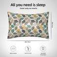 thumbnail image 4 of KLL Vintage Leaves Pattern Silk Pillowcase for Hair and Skin Standard Size 20"X 30" Soft Breathable Pillow Covers for Sleeping, 4 of 6
