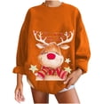 thumbnail image 1 of Sudaderas de Cuello Redondo de Navidad Para Mujer Moda Casual Manga Larga Impreso Ladies Tops Odeerbi ODB209043, 1 of 6