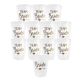 thumbnail image 1 of 12pcs Team Bride Plastic Cup Hen Party Translucent Cups Set, 1 of 5