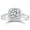 C-Round Cut, variant on Engagement Rings for Woman Princess Cut Sapphire Wedding Promise Ring Silver 18K Plated Size 7