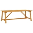 thumbnail image 2 of vidaXL Patio Table Outdoor Dining Table Garden Furniture Solid Acacia Wood, 2 of 19