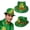 01-Green, variant on St. Patrick's Day Cowboy Hat for Men Women Unisex Irish Shamrock Happy Party Hats 01-Green One Size