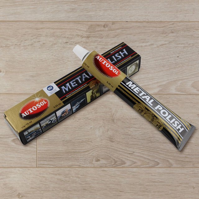 Pasta de pulido y pulido para limpieza de metales, para motocicletas y coches (dorado, 50 g)