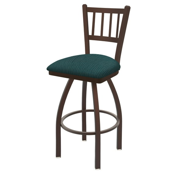 810 Contessa 36" Swivel Bar Stool with Bronze Finish and Graph Tidal Seat