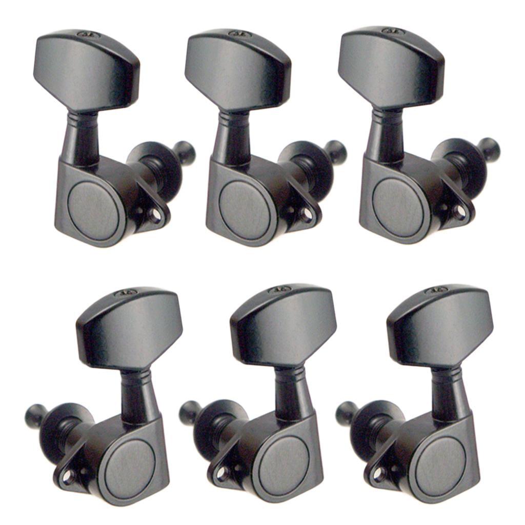 JWQFBC Pack of 6 Closed Guitar Tuning Keys Tuners for Acoustic Folk Guitar Replacement