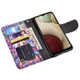 thumbnail image 6 of Case For Galaxy A12 Leather Flip Pouch Wallet Case Cover Folio Kickstand for Girls Women Phone Cases For Galaxy A12 Case -- Rainbow Flower, 6 of 6