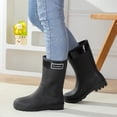 thumbnail image 4 of Willtoo Rain Boots for Women Waterproof Ankle Boots Anti-Slip Mud Shoes Thick Sole Wearable Water Shoes Rubber Outdoor Car Wash Shoes, 4 of 5