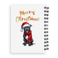 thumbnail image 2 of Merry Christmas Pitbull Enjoys Woofmas Winter Xmas Holiday Spiral Bound Journal Terrier Dog Lover 5x7in Spiral Notebook - 02022, 2 of 5