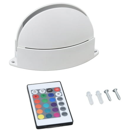 

RGB Remote Control Wall Light Fashionable 24 Key High Brightness Semicircle RGB RC Wall Light for Corridor AC85265V