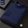 thumbnail image 4 of New 2024 Men's Mock Collar 100% Pure Woolen Sweater Tops Autumn Winter Cashmere Sweater Men Pullover Knitted Warm Sweater Male, 4 of 5