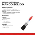 thumbnail image 4 of KIT DE 4 BROCHAS PROFESIONAL MANGO SOLIDO 25.4MM SANTUL 9226, 4 of 5