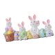 thumbnail image 1 of Figuras de Conejito de Huevos de Pascua, Adorables Huevos Decorativos de Pascua Decoración de Conejito para el Patio para escritorio, 1 of 7