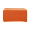 thumbnail image 1 of Foot Stool Change Storage Ottoman Padded Footrest Dressing Makeup Stool Seat Cover , Orange, 1 of 8