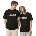 thumbnail image 2 of Chicago City Urban Skyline Vintage Graphic Tee for Men and Women, Road Trip Family Gift Cotton Short Sleeves T-Shirt, 2 of 6