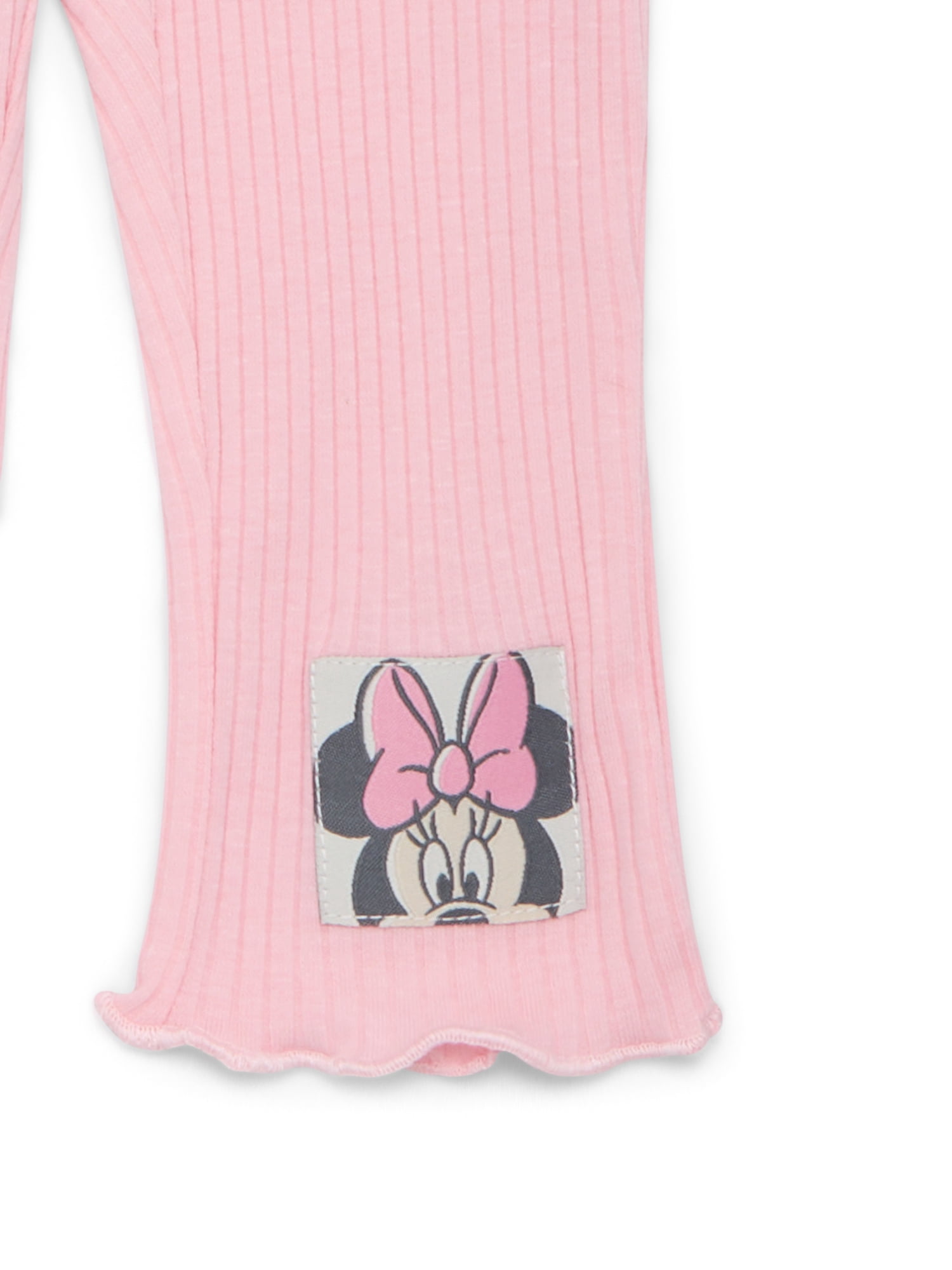 Minnie Mouse Baby Girls Layered Sweatshirt and Leggings Outfit Set, 2-Piece, Sizes 0M-24M