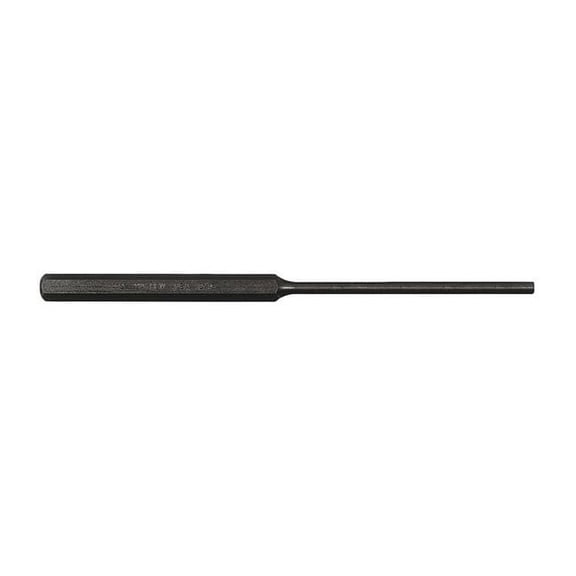 Mayhew Pin Punch, Steel, 7-7/8in.L, 1/8in. Tip 71500