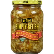 Mt. Olive Simply Relish Deli Style Dill with Sea Salt, 16 fl oz Jar