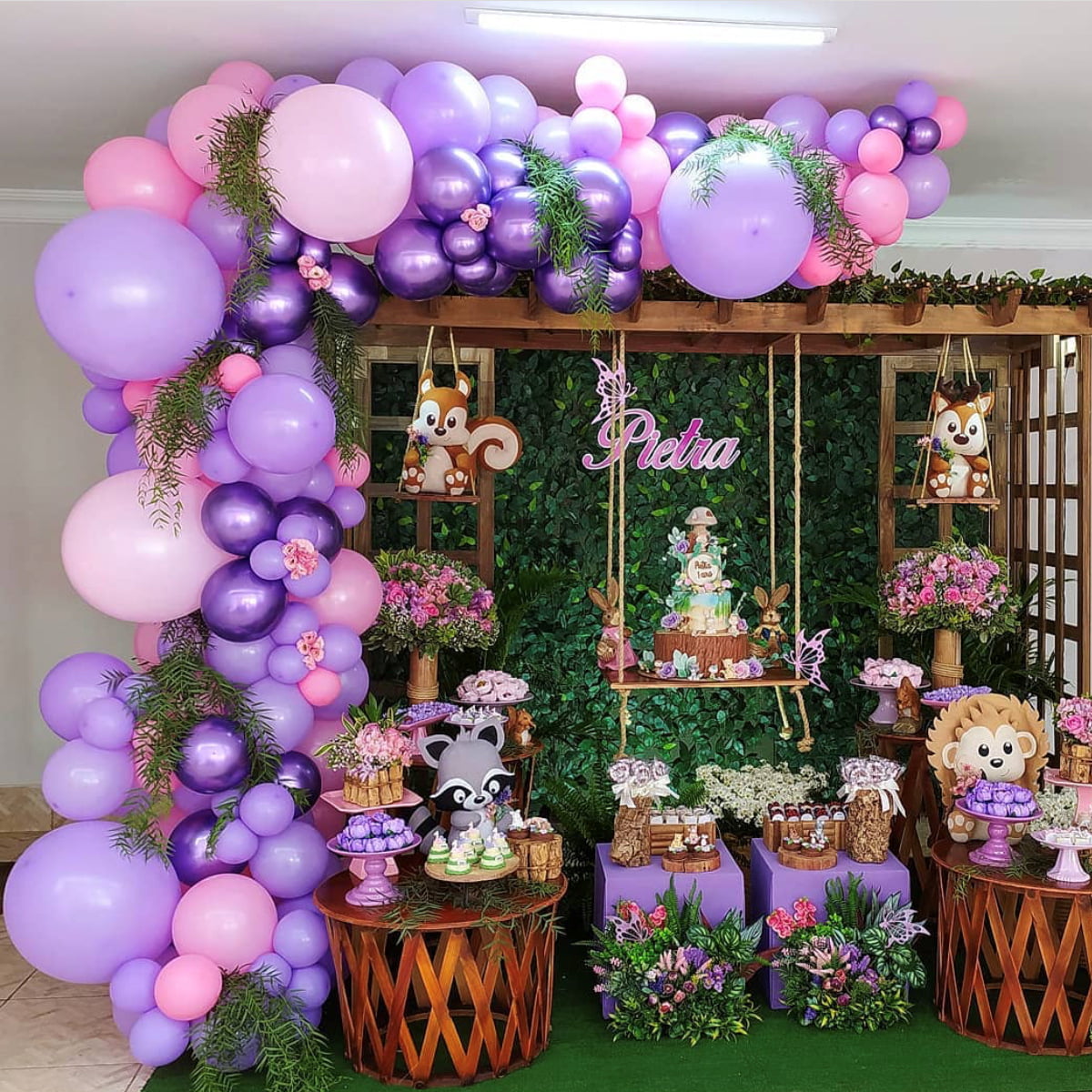 Pink & Purple Large Balloon Garland Kit - Party Time, Inc.