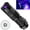 Black, variant on RKZDSR Mini LED UV Light Flashlight with Pen Clip for Fluorescent Agent Detection and Banknote Checking
