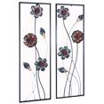 thumbnail image 1 of Midnight Garden Buds & Blooms Vertical Wall Panel, Multi-Color - Set of 2, 1 of 1