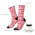 thumbnail image 4 of KLL pink ribbon bows Print Cool Socks Men's Women's Crew Socks Funny Crazy Novelty Stockings, 4 of 6