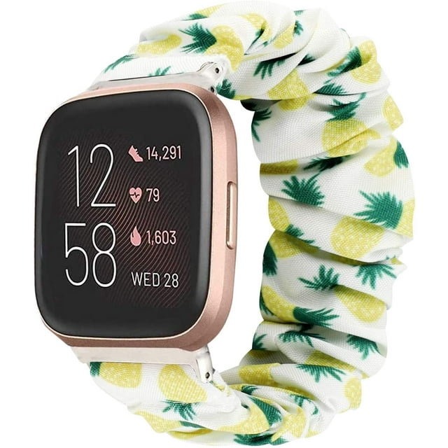 Compatible for Fitbit Versa 2 s, Fabric Elastic Scrunchie Elastic Watch Women Cute Replacement Straps