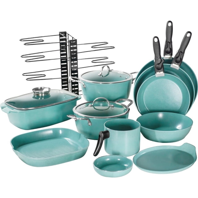 Batería de Cocina Rack & Pack 18 piezas Antiadherentes Cook