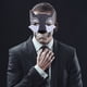 thumbnail image 2 of ColoMX 6 máscaras de lobo de fieltro, máscara de media cara, máscara de animal, disfraz de Halloween, máscara de cosplay, 2 of 8