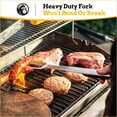 thumbnail image 5 of Mountain Grillers - BBQ Tools Grill Set - 3-Pack Grilling Utensils Durable Stainless Steel Grill Accessories Featuring Lockable Tongs, Spatula with Beer Opener & Meat Fork - Gift Idea for Men, 5 of 7