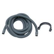 Down Pipe 4m Universal Fully Automatic Drum Washer Washing Machine Hose Drain Pipe Down Pipe Outlet Pipe Extended Extension Tube with U Shape Holder