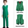thumbnail image 3 of Boys' Suits Formal Tuxedo Slim Fit Boys Suit Set for Wedding Outfit Teen Boy Dress Clothes, 3 of 12