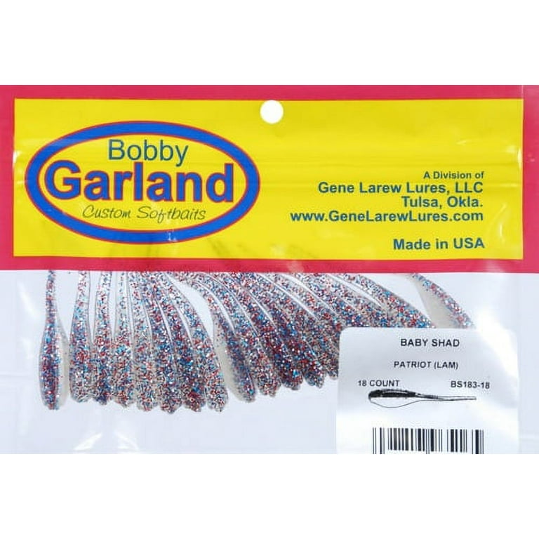 Bobby Garland Baby Shad Crappie Bait 2 Patriot 18 Count