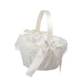 thumbnail image 3 of Wedding Flower Basket Western Wedding Decorative Basket Beautiful Decorations Bridesmaid Lace Basket Flower Girl Basket for Parties Celebrations Butterfly, 3 of 9