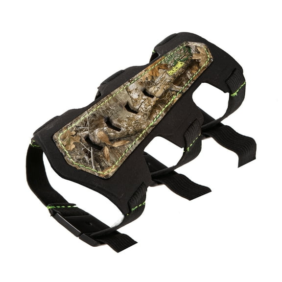 Pulse 7" Artery 3-Strap Archery Arm Guard, Adult, Polyester, Release Aid, Black/Camo