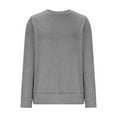 thumbnail image 4 of aidice Fall Sweatshirts for Women Crewneck Long Sleeve Loose Basic Blouses Comfy Casual Pullover Tops, 4 of 6