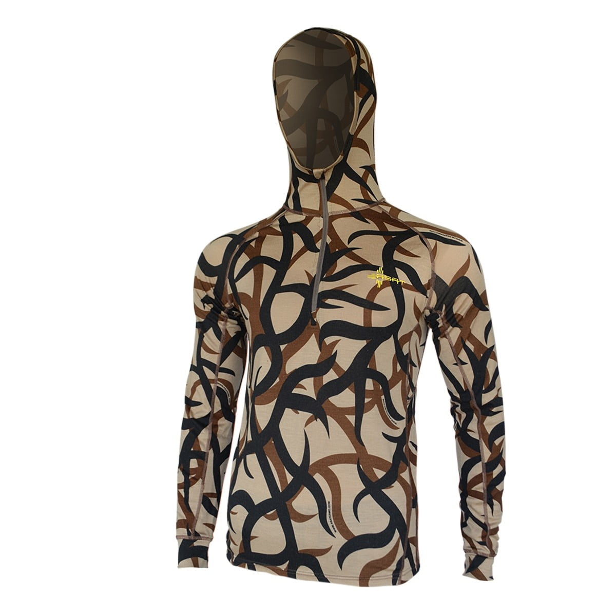 ASAT Bedrock Merino 1 4 Zip Base Layer Hoodie by ASAT Camo