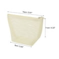 thumbnail image 2 of Unique Bargains 1 Pc Mesh Lipstick Makeup Bag White Polyester, 2 of 6