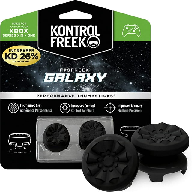 Mando FPS Freek Galaxy Black para Xbox One y Xbox Series X | 2 joysticks de alto rendimiento | 1 de altura alta, 1 de altura media | Negro (edición limitada)