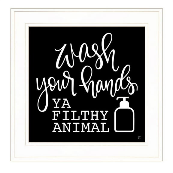 Wash Your Hands by Fearfully Made Creations Print Wall Art Wood Multi-Color