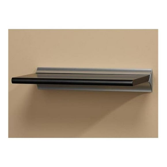 Wood Shelving Classique Black Shelf, 12 x 32 in.