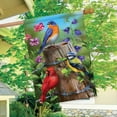 thumbnail image 4 of Briarwood Lane Fence Post Birds Spring House Flag, 4 of 4
